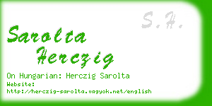 sarolta herczig business card